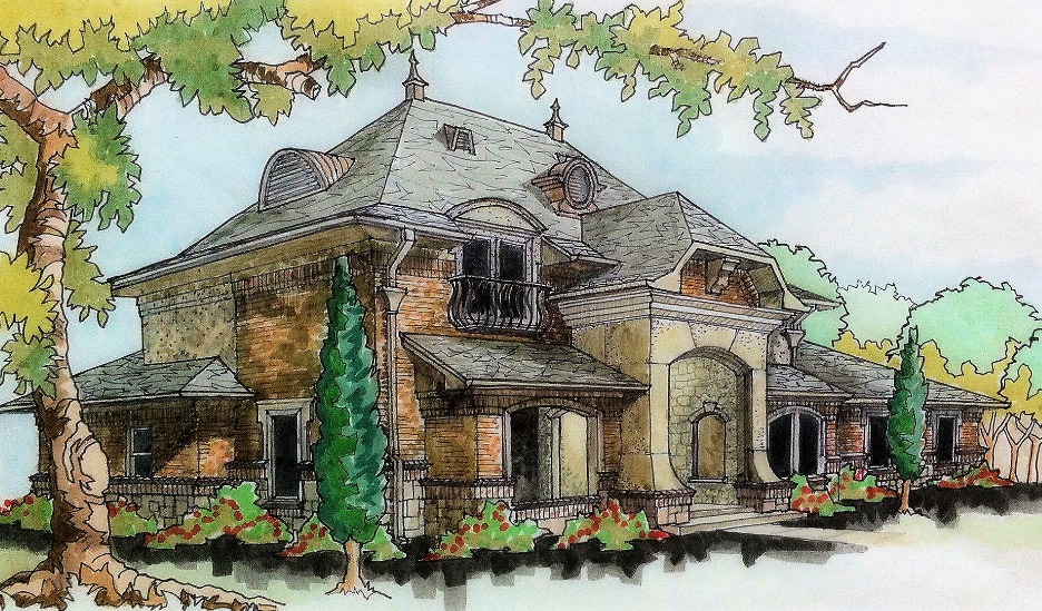 4,000 sq. ft.+ Multi-Bedroom and Baths, in the Style of French Manor Houses From Our Custom Home Design Company in Van Buren, AR