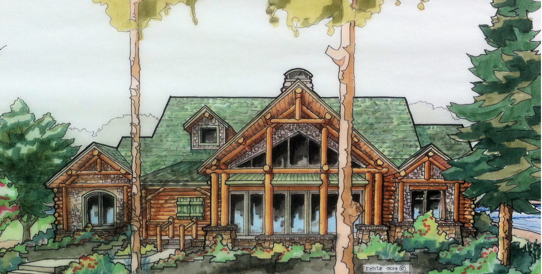 Lodge Style Cabin Lodge Custom Cabin Design in Van Buren, AR