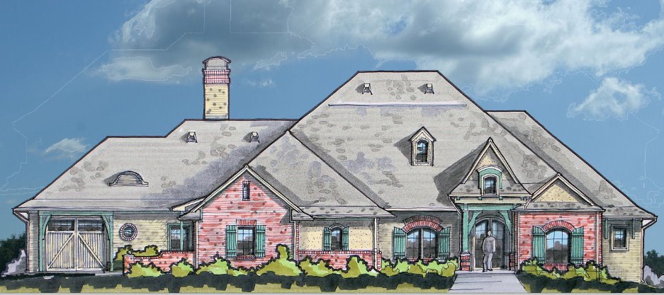 Country French, Walk-out Basement