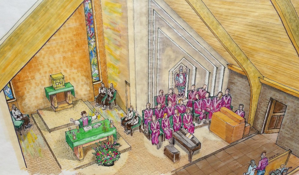 Religious, Remodel Interior Overhead View