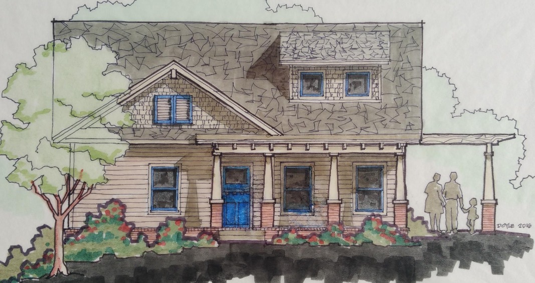 Craftsman Cottage Craftsman Custom Cabin Design in Van Buren, AR